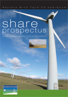 Image:  Cover of community ownership share prospectus